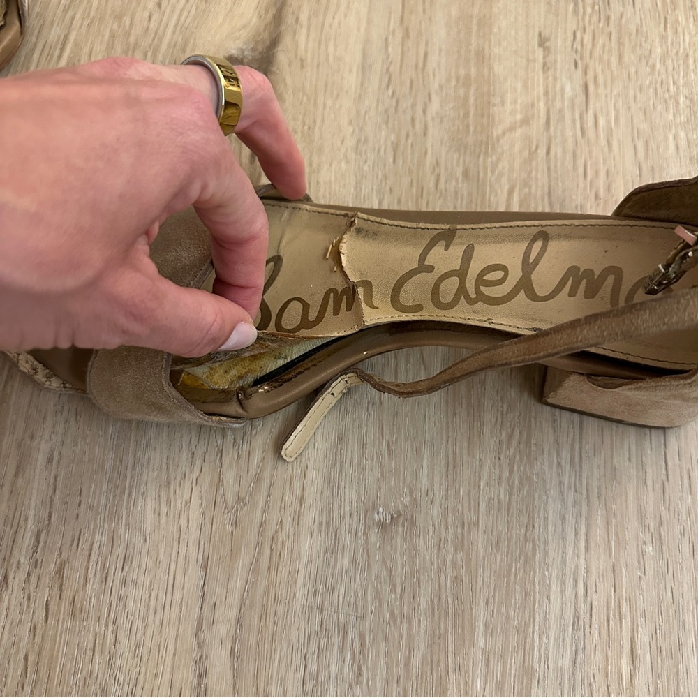 Sam Edelman Women's Tan Sandals - Picture 8 of 12